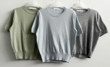 Selling round short sleeve knit