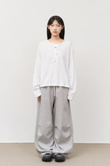(W) Kou Button Top