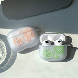 Green - Shy Somecat AirPods Case_matt