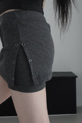 eyelet waffle shorts (2color)