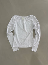 Breeze CottonModal HenryNeck T-Shirt (Bio-Washing) - Light Melange