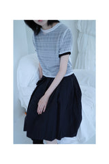 bubble shirring tee (4color)