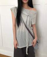 リチューンストラップ半袖Tシャツ