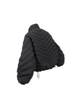 RELABEL Interactive (Black Bone) V-Cut Bone Structure Muscle 90 National Standard Inner/Outer Layered Rib-Knit Down Jacket