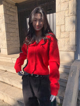RABBIT ANGORA KNIT CARDIGAN