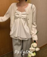 Ribbon bustier(2color)