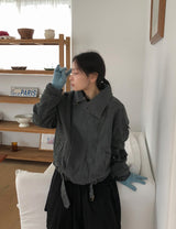 Ogets Fur Collar Work Jumper Jacket