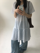YWDフラワー ラウンド ワンピース (2color)