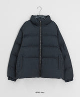 [unisex] ヒョカンチェックカラーマッチングウェロンパディングジャンパー