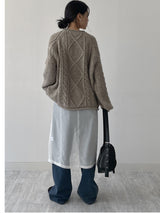 Rolling Cable Overfit Knit