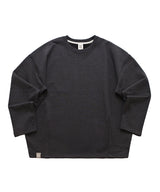 HEAVY-TERRY BALLOON SWEAT BOX TEE (Charcoal)