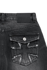 eg pk デニムパンツ (black)
