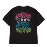 25SSグラデーションエイリアンショートスリーブTシャツ ブラック