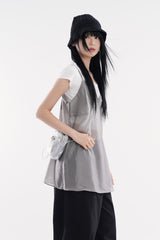 Tint see-through mini one-piece