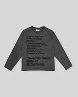 Smash Crop Lettering Long Sleeve