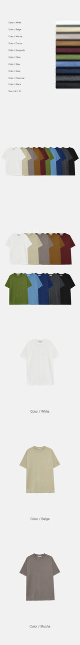 [S/S] ボンディングマッスルハーフニットTシャツ(10color)