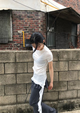 LAYER SHIRRING SET TOP
