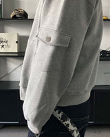 AO side pocket hooded zip-up