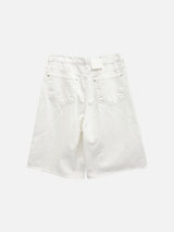 Suzuka White Bermuda Denim Pants