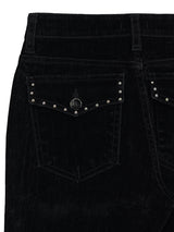 velvet stud bootcut pants
