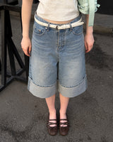 [ORIGINAL] Riku Roll-up Bermuda Denim Pants
