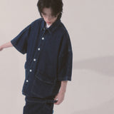 denim stitch shirts_blue