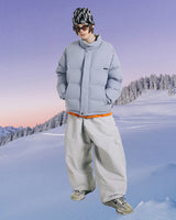 REVERSIBLE DOWN PADDING JUMPER GRAY/PURPLE