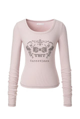 Dotty tee - pink