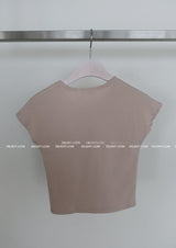 ソフトクロップド丈半袖Tシャツ