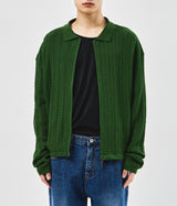 Leaves Knitted Zip Up (3color)
