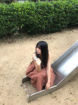 ヒヨコチェックワンピース