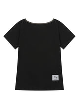 RORA SMALL LOGO ONE SHOULDER HALF T (13COLOR)