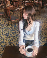 [♡MADE♡] mavie volume the sleeveless + cuffs cardigan set