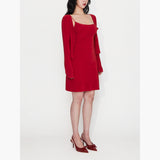 Phoebe Mini Dress Set in Cardinal Red