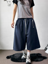 Loin Contrast Keyring Side Pintuck Bermuda Shorts 4 color