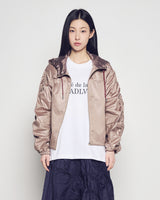 26SS WOMAN シャーリングウィンドブレーカージャケット ブラック