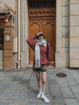 Nerd Stripe Rugby Sweatshirt