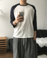 Pitch Slub Three Quarter Sleeve T