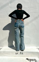 FLARED BOOTCUT DENIM PANTS code 23005