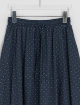 Kayan Banding Dot Balloon Long Skirt