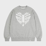 [UNISEX] ボーンハートドットシルエットマントゥマン
