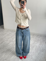 705 All-Brush Wide Denim Pants