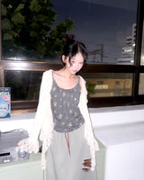 (2color) Ruffle Lace Soft Cardigan