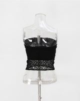 [MADE] Evelet SET - Lace tube top muffler