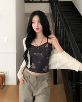 Hazel Flower Lace Sleeveless