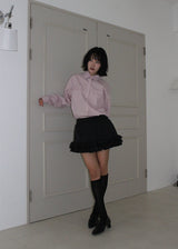 STRIPE FRILL SHIRT