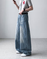 Visor Wrinkle Wide Denim