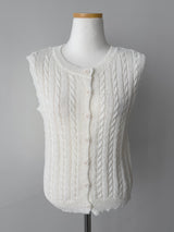 Oreo Cable Knit Vest