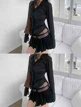 Vella Romantic Silky Slim Tie Blouse (4 colors)