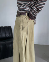 Ruben Two-Pin Tuck Two-Way Chino Pants